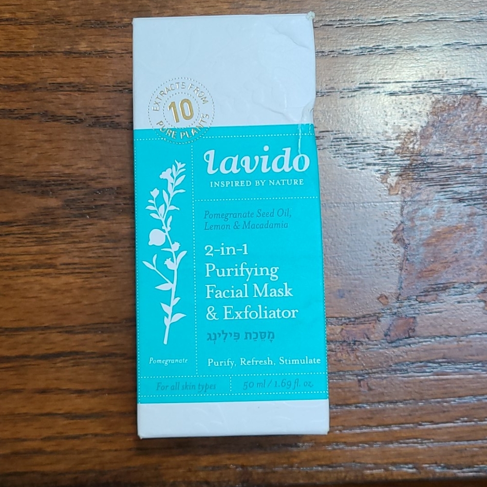 Lavido 2-in-1 Purifying Facial Mask and Exfoliator